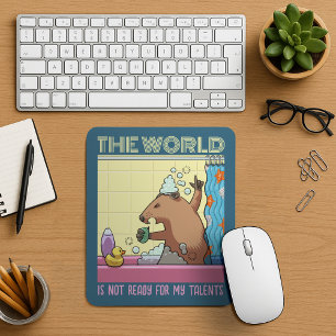 The World Is Not Ready Singing Groundhog Mouse Pad