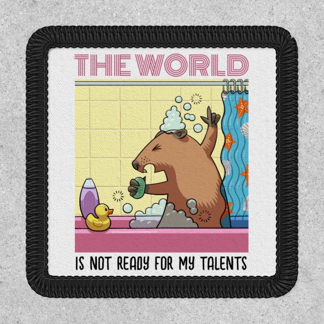 The World Is Not Ready Singing Groundhog Patch (Front)