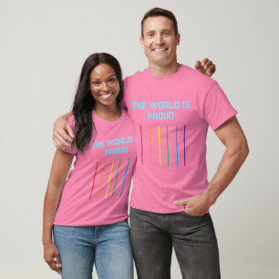 The World Is Proud – Premium LGBT T‑Shirt T-Shirt