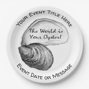 The World is Your Oyster Paper Plates