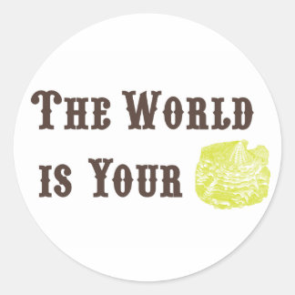 The World is Your Oyster Stickers