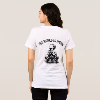 The World Is Yours Back Print Tri-Blend Shirt