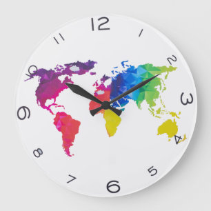 The World  Large Clock