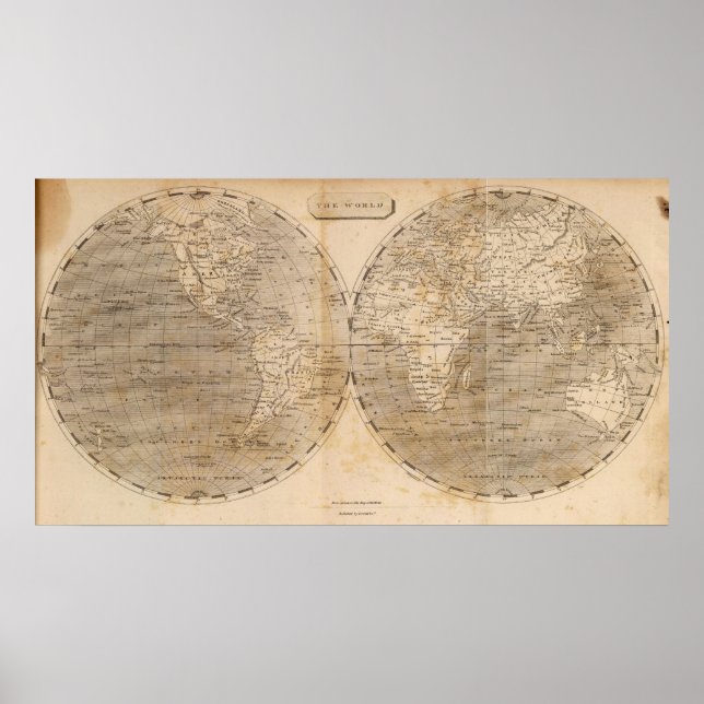 The World Map by Arrowsmith Poster (Front)