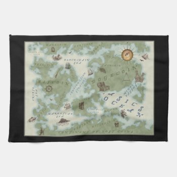 The World Map Of Cryptocurrency Towel by CosmicDogecoin at Zazzle