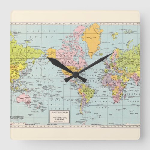 The World Map Wall Clock