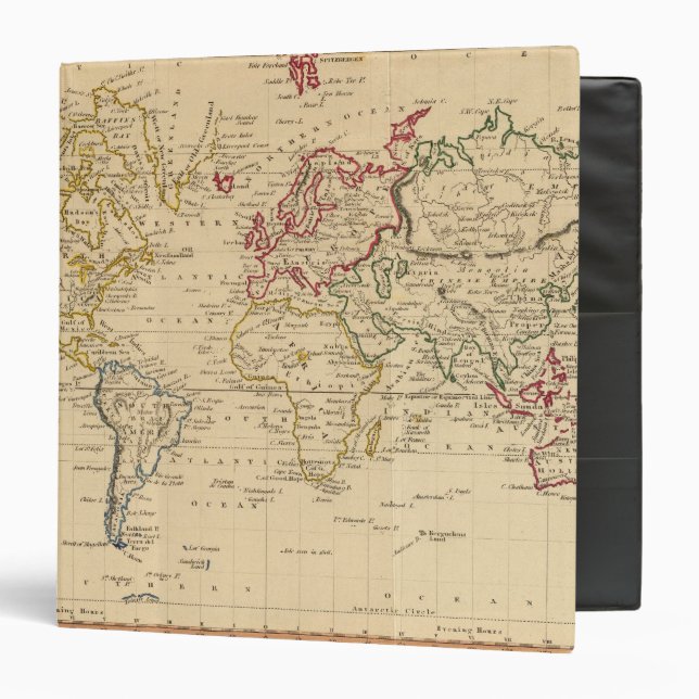 The World, Mercator's Projection Binder (Front/Inside)
