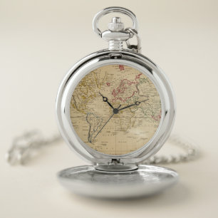 The World, Mercator's Projection Pocket Watch