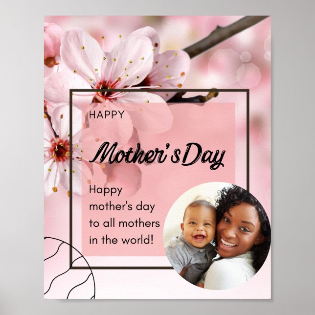 The World Mom Happy Mothers Day Holiday Posters (Front)