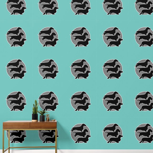 The World Of 3 different Dachshunds 2 Wallpaper (Hallway)