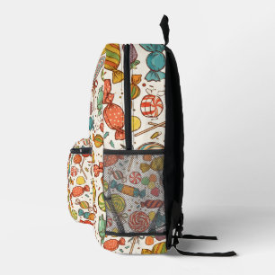 The world of candy. printed backpack