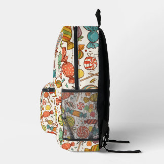 The world of candy. printed backpack