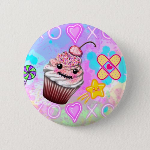 The World of Cutie Pie Kawaii Button Pin