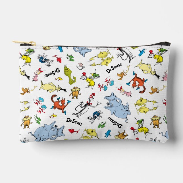 The World of Dr. Seuss Pattern Accessory Pouch (Front)