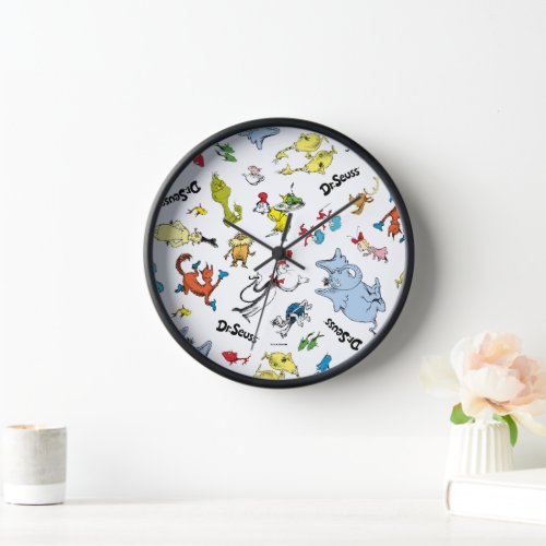 The World of Dr Seuss Pattern Clock