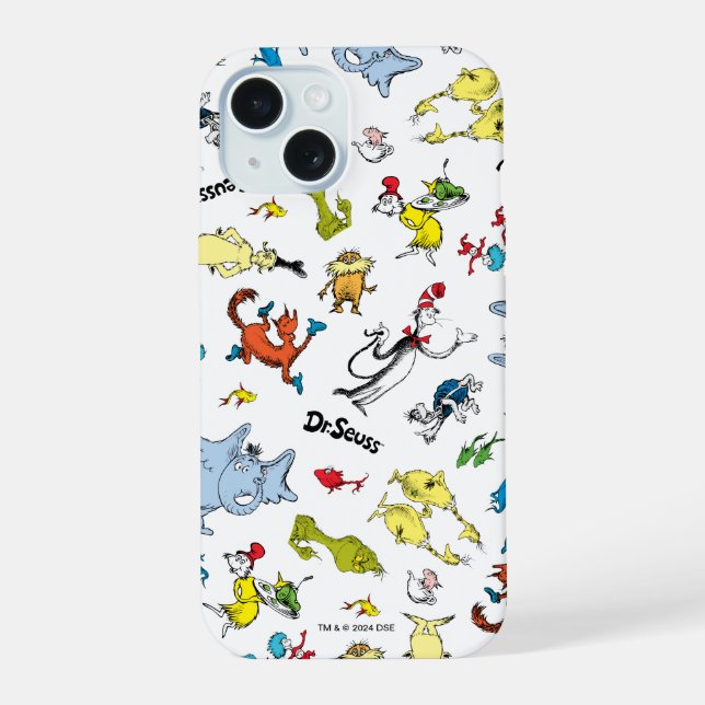 The World of Dr. Seuss Pattern Iphone Case (Back)