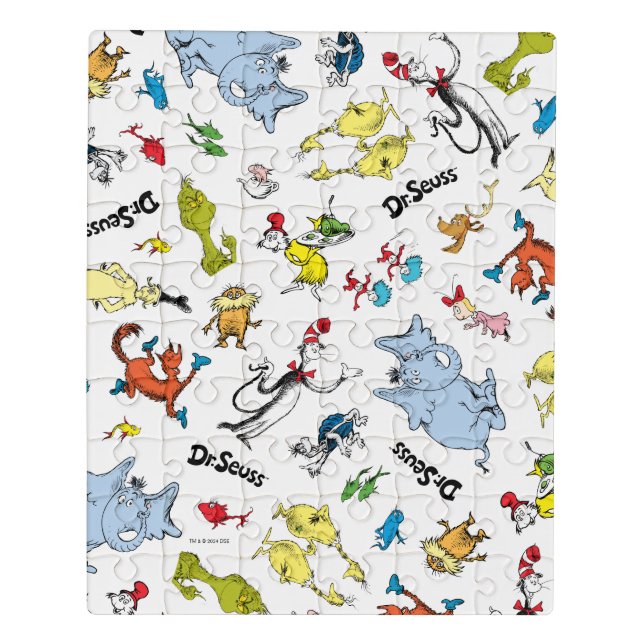 The World of Dr. Seuss Pattern Jigsaw Puzzle (Puzzle Vertical)