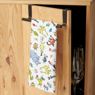 The World of Dr. Seuss Pattern Kitchen Towel