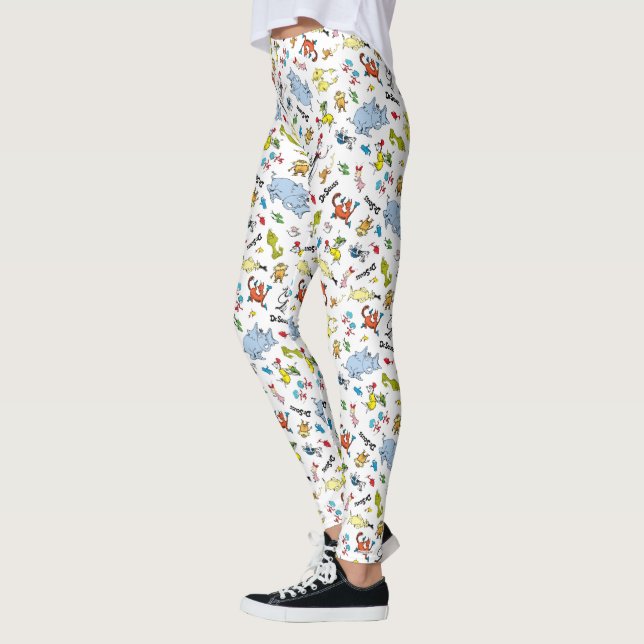 The World of Dr. Seuss Pattern Leggings (Left)