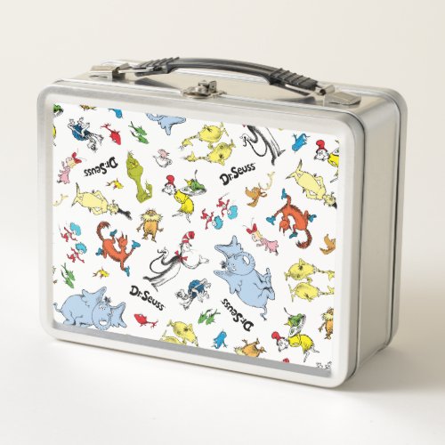 The World of Dr Seuss Pattern Metal Lunch Box