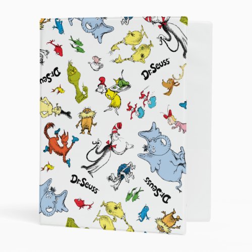 The World of Dr Seuss Pattern Mini Binder