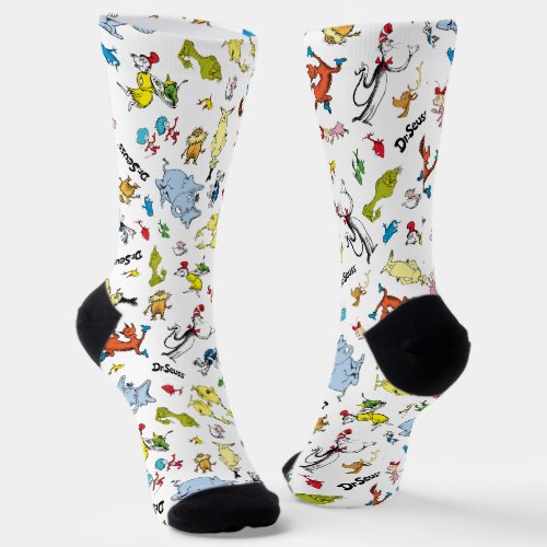 The World of Dr Seuss Pattern Socks