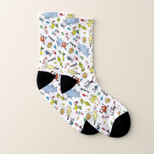 The World of Dr Seuss Pattern Socks