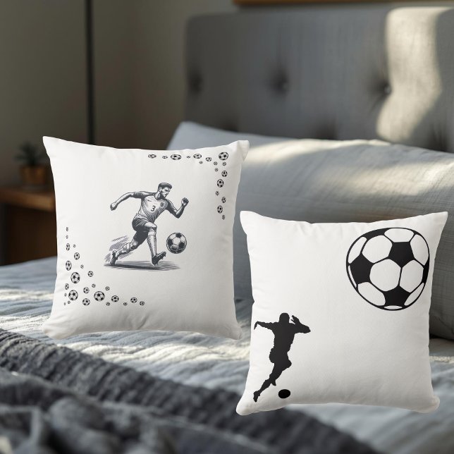 The World of Football Throw Pillow (Creator Uploaded)