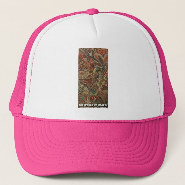 the world of hearts trucker hat (Front)