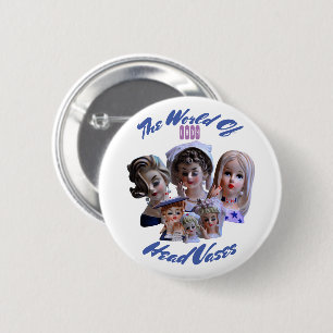 The World of Lady Head Vases Button