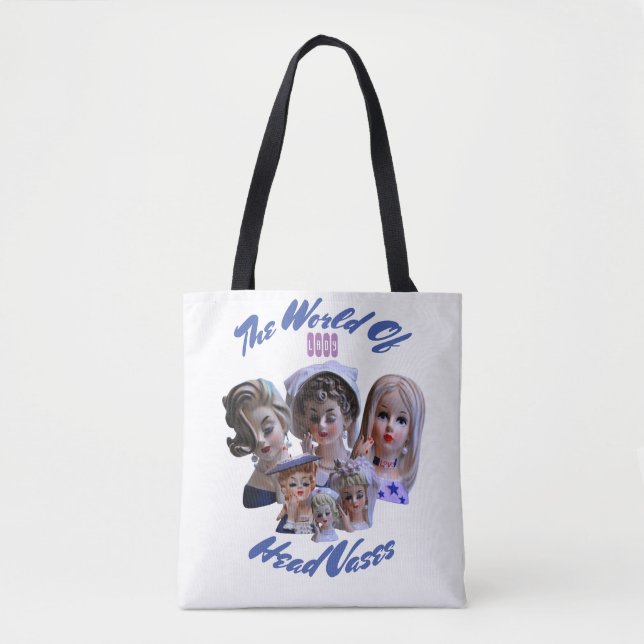 The World of Lady Head Vases Tote Bag (Front)