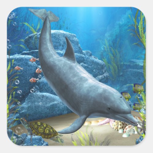 The world of the Dolphin Sticker