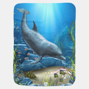 The world of the Dolphin Stroller Blanket