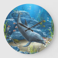 The World Of The Dolphin Wall Clock