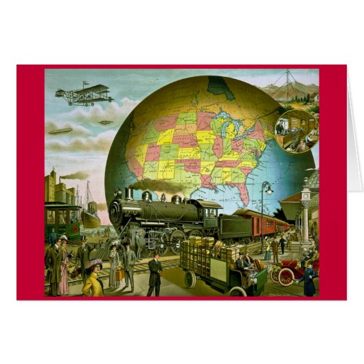 The World of Transportation 1910 Cards (Front Horizontal)