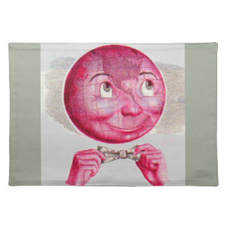 The World on His Mind Cloth Placemat