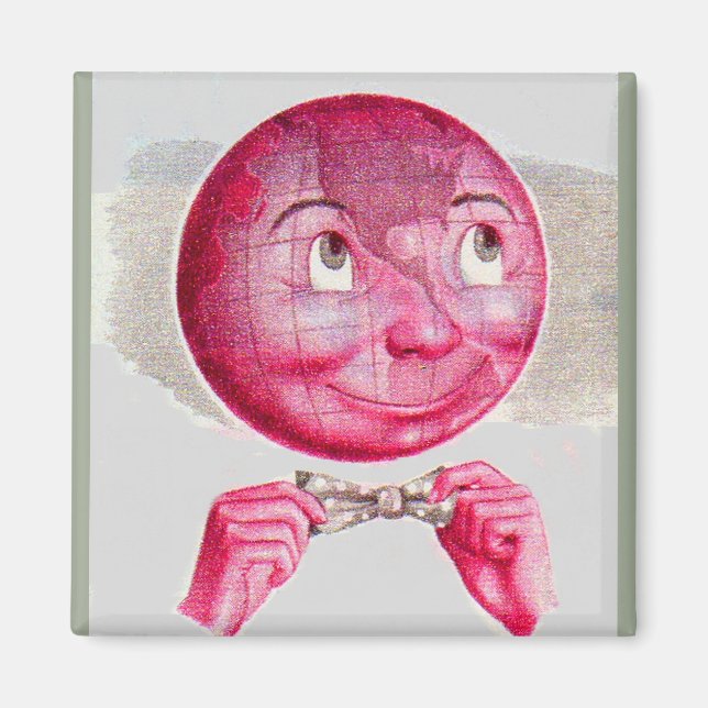 The World on His Mind Magnet (Front)