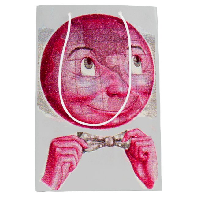 The World on His Mind Medium Gift Bag (Front)