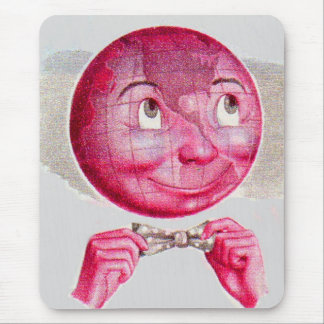 The World on His Mind Mouse Pad