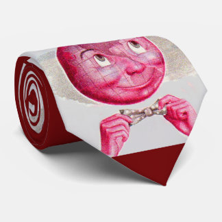 the World on His Mind print Neck Tie