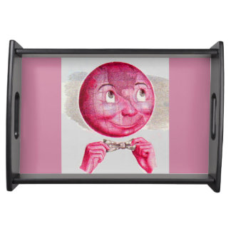 The World on His Mind Serving Tray