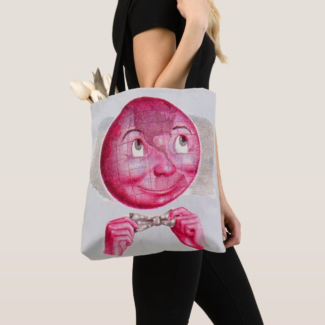 The World on His Mind Tote Bag (Close Up)