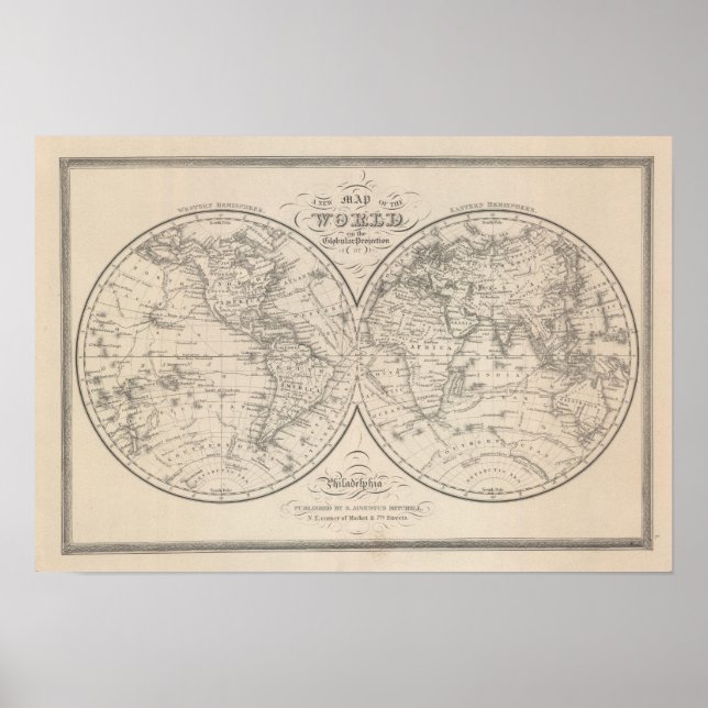 The World on the Globular Projection Poster (Front)