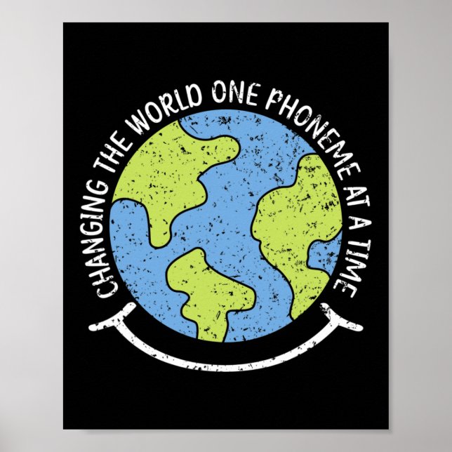 The World One Phoneme At A Time Dyslexia Awareness Poster (Front)