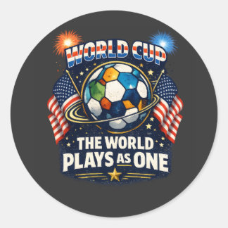 The World Plays as One – FIFA World Cup Classic Round Sticker