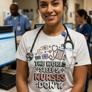 The World Sleep Nurse Don't Funny Nurse Gift Tri-Blend Shirt