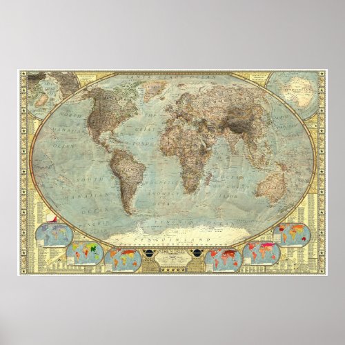 The World _ Stereotypes Map Poster