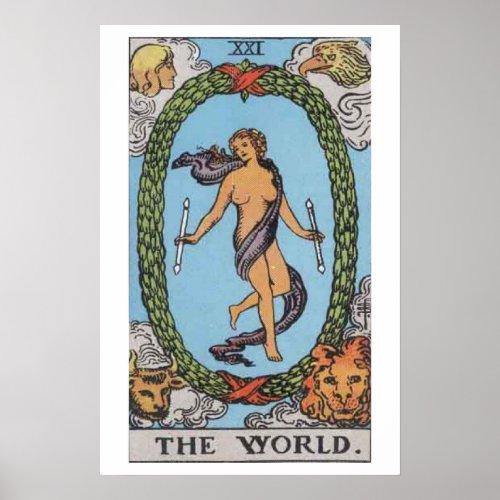 The World Tarot Card Poster