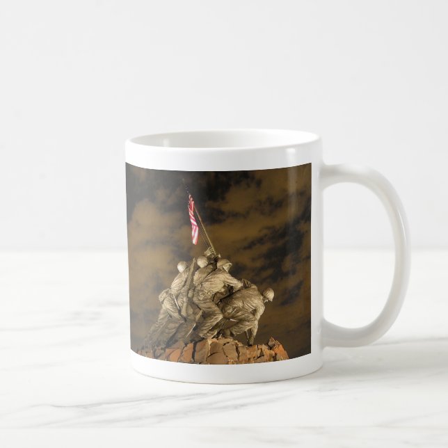 The World War II Iwo Jima Memorial Arlington VA Coffee Mug (Right)