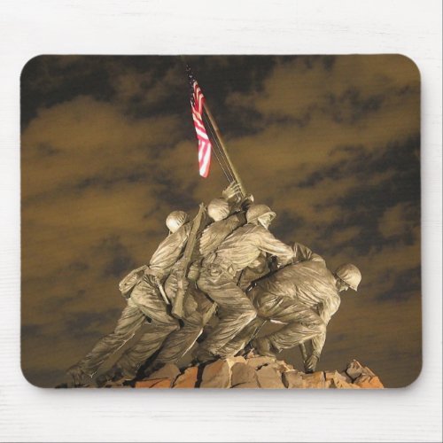 The World War II Iwo Jima Memorial Arlington VA Mouse Pad
